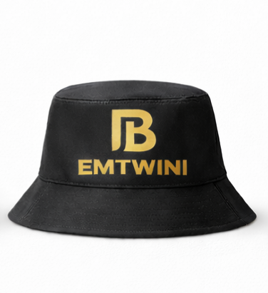 EMTWINI Bucket hat with and without the B logo