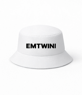 EMTWINI Bucket hat with and without the B logo